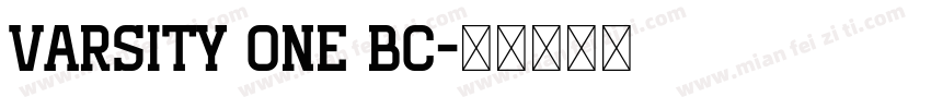 varsity one bc字体转换